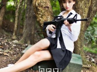 GIRLT果团网 – 实力演绎，王语纯在无圣光中带来的可爱淋漓尽致的图片！